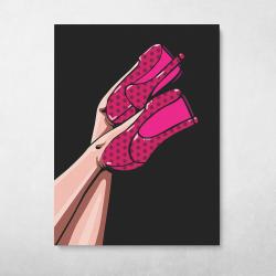 Pop Stilettos Wall Art Canvas Meaning Gift For Birthday Christmas