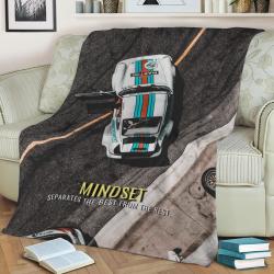 Porsche Mindset Fleece Throw Blanket Meaningful Gift For Halloween Christmas