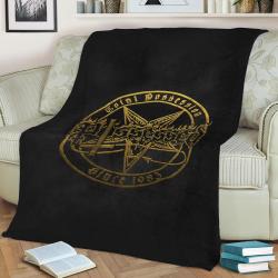 Possessed Death Metal Logo Fleece Throw Blanket Meaningful Gift For Halloween Christmas