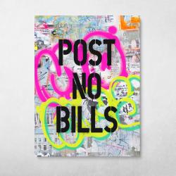 Post No Bills Wall Art Canvas Meaning Gift For Birthday Christmas Halloween