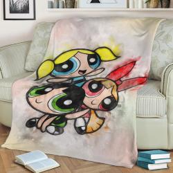Power Puff Girls Fleece Throw Blanket Meaningful Gift For Halloween Christmas