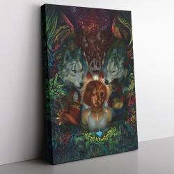Princess Mononoke Studio Ghibli Canvas Print Wall Art Canvas Christmas Gift For Son Daughter