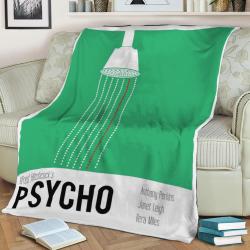 Psychco Minimal Artwork Fleece Throw Blanket Meaningful Gift For Halloween Christmas