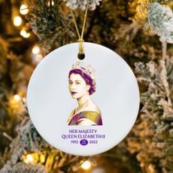 Queen Elizabeth 2 Memorial Of England Ornament Perfect And Unique Gifts For Family On Christmas
