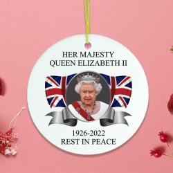 Queen Elizabeth II Honorary Christmas Ornament Perfect And Unique Gifts For Family On Christmas