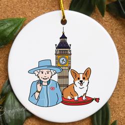 Queen Elizabeth Platinum Jubilee 1952-2022 Ornament Perfect And Unique Gifts For Family On Christmas
