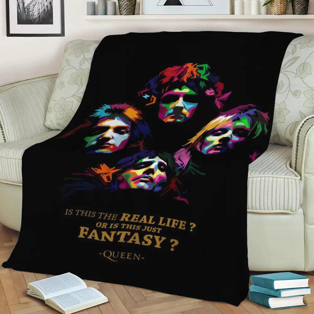 Queen Quotes Fleece Throw Blanket Meaningful Gift For Halloween Christmas