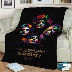 Queen Quotes Fleece Throw Blanket Meaningful Gift For Halloween Christmas