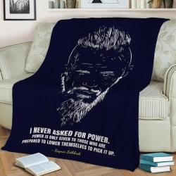 Quote Ragnar Lothbrok Fleece Throw Blanket Meaningful Gift For Halloween Christmas