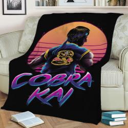 Rad Cobra Kai Fleece Throw Blanket Meaningful Gift For Halloween Christmas