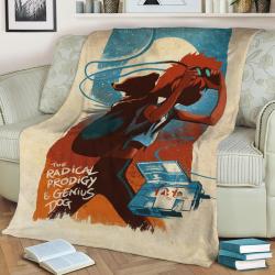 Radical Ed And Ein Fleece Throw Blanket Meaningful Gift For Halloween Christmas