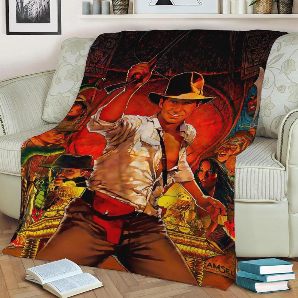 Raiders Of The Lost Ark Fleece Throw Blanket Meaningful Gift For Halloween Christmas
