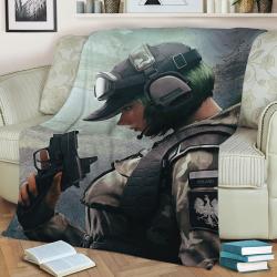 Rainbow Six Siege Fleece Throw Blanket Meaningful Gift For Halloween Christmas