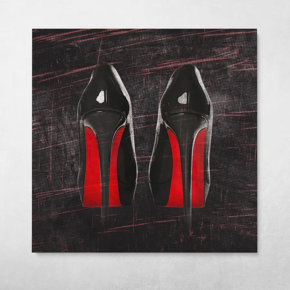 Red Bottoms Wall Art Canvas Meaning Gift For Birthday Christmas Halloween