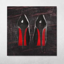 Red Bottoms Wall Art Canvas Meaning Gift For Birthday Christmas Halloween