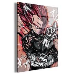 Red God Vegeta Warm Wall Art Canvas Christmas Gift For Son Daughter