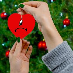 Red Heart Bad Bunny Un Verano Sin Ti Ornament Perfect And Unique Gifts For Family On Christmas