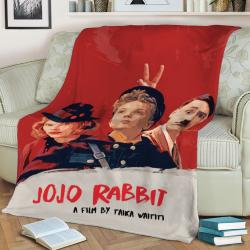 Red Rabbit Fleece Throw Blanket Meaningful Gift For Halloween Christmas
