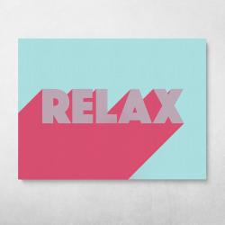 Relax Wall Art Canvas Meaning Gift For Birthday Christmas Halloween