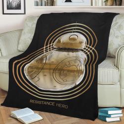 Resistance Hero Fleece Throw Blanket Meaningful Gift For Halloween Christmas