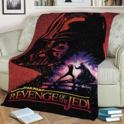 Revenge Of The Jedi Fleece Throw Blanket Meaningful Gift For Halloween Christmas