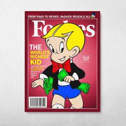 Richie Rich Forbes Cover Wall Art Canvas Meaning Gift For Birthday Christmas