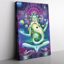 Rick and Morty Trippy Cosmic Rick Canvas Print Wall Art Canvas Christmas Gift For Son Daughter