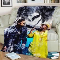 Ride Along 2 4 Fleece Throw Blanket Meaningful Gift For Halloween Christmas