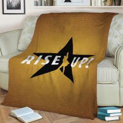 Rise Up Hamilton Musical Fleece Throw Blanket Meaningful Gift For Halloween Christmas