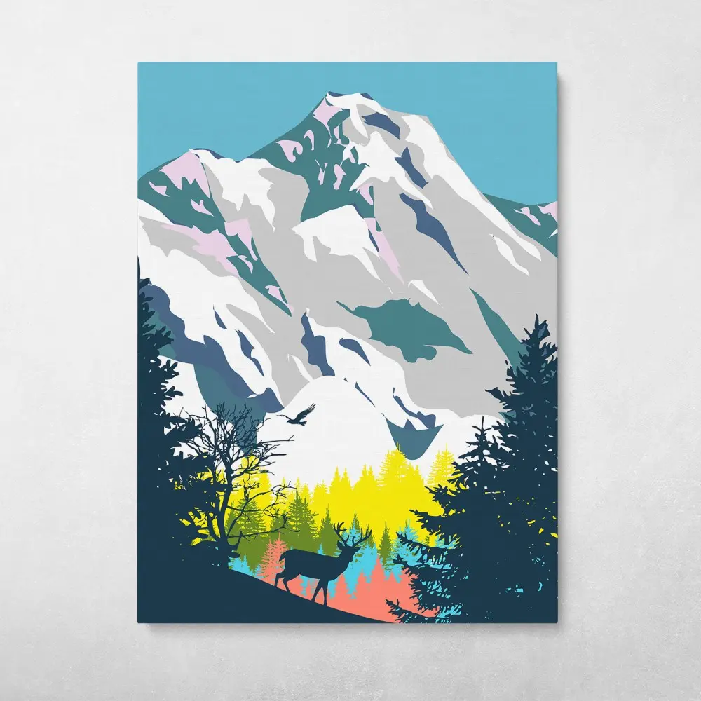 Rocky Mountains Wall Art Canvas Meaning Gift For Birthday Christmas