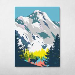 Rocky Mountains Wall Art Canvas Meaning Gift For Birthday Christmas