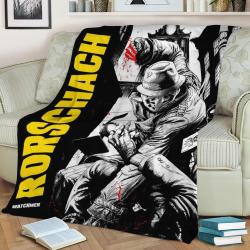 Rorschach Fleece Throw Blanket Meaningful Gift For Halloween Christmas