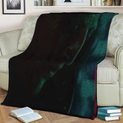 Roy Batty Neon Fleece Throw Blanket Meaningful Gift For Halloween Christmas