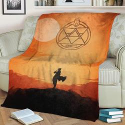 Roy Mustang Fleece Throw Blanket Meaningful Gift For Halloween Christmas