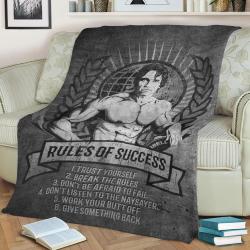 Rules Of Success Fleece Throw Blanket Meaningful Gift For Halloween Christmas
