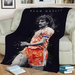 Ruud Gullit Fleece Throw Blanket Meaningful Gift For Halloween Christmas