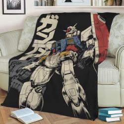 Rx 78 2 Gundam Fleece Throw Blanket Meaningful Gift For Halloween Christmas