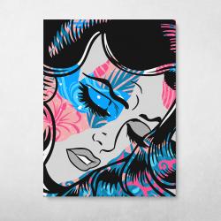 Sad Pop Art Girl Wall Art Canvas Meaning Gift For Birthday Christmas
