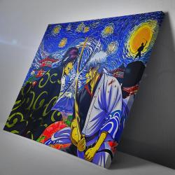 Samurai Warriors Gintama Starry Night Canvas Print Wall Art Canvas Christmas Gift For Son Daughter