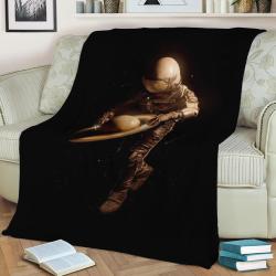 Saturntable Fleece Throw Blanket Meaningful Gift For Halloween Christmas