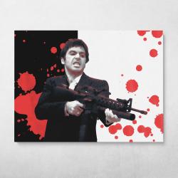 Scarface Wall Art Canvas Meaning Gift For Birthday Christmas Halloween