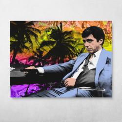 Scarface Graffiti Wall Art Canvas Meaning Gift For Birthday Christmas