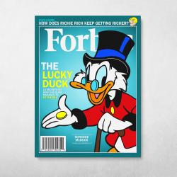 Scrooge Forbes Cover Wall Art Canvas Meaning Gift For Birthday Christmas