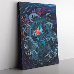 Sea Creatures Ponyo Studio Ghibli Canvas Print Wall Art Canvas Christmas Gift For Son Daughter