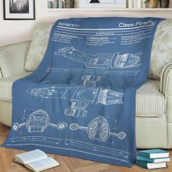 Serenity Firefly Vessel Fleece Throw Blanket Meaningful Gift For Halloween Christmas