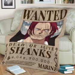 Shank Bounty Wanted Poster Fleece Throw Blanket Meaningful Gift For Halloween Christmas