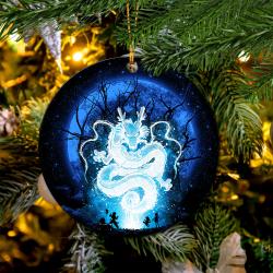 Shenron Dragon Ball Moonlight Mica Circle Ornament Perfect Gift For Holiday Perfect And Unique Gifts For Family On Christmas