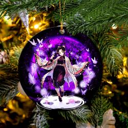 Shinobu Demon Slayer Moonlight Mica Circle Ornament Perfect Gift For Holiday Perfect And Unique Gifts For Family On Christmas