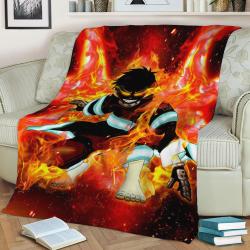 Shinra Kusakabe Fleece Throw Blanket Meaningful Gift For Halloween Christmas