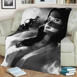Sin City Fleece Throw Blanket Meaningful Gift For Halloween Christmas